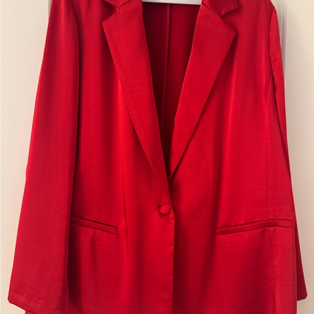 a new day Vibrant Red Blazer